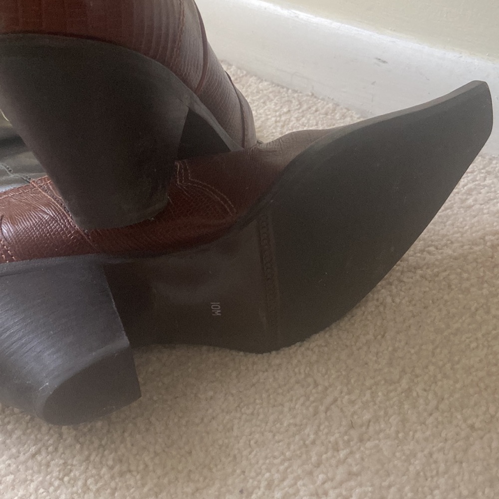 Brown and Black Cowboy Boots - Picture 7 of 7